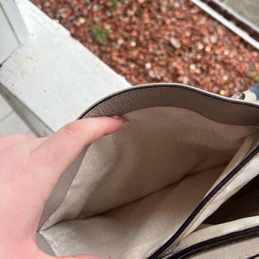 Kate Spade Jeanne Medium Tan Pebbled Leather Top Handle Satchel - Picture 7 of 9